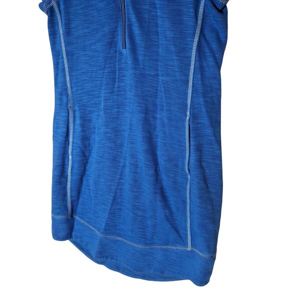 Tommy Bahama Tobago Bay 1/2 Half Zip Dress Sz M Blue Collared Beach Athleisure - Picture 9 of 10